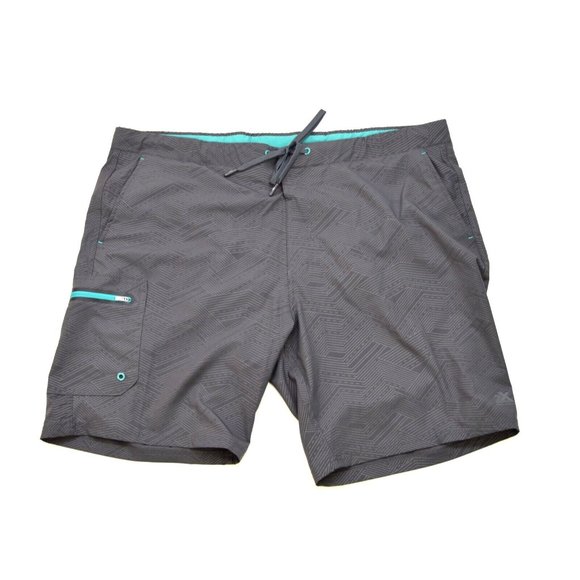 Zeroxposur Travel Shorts Men's Size Med Gray‎ Stretch Pockets Lightweight Lined - Picture 3 of 3